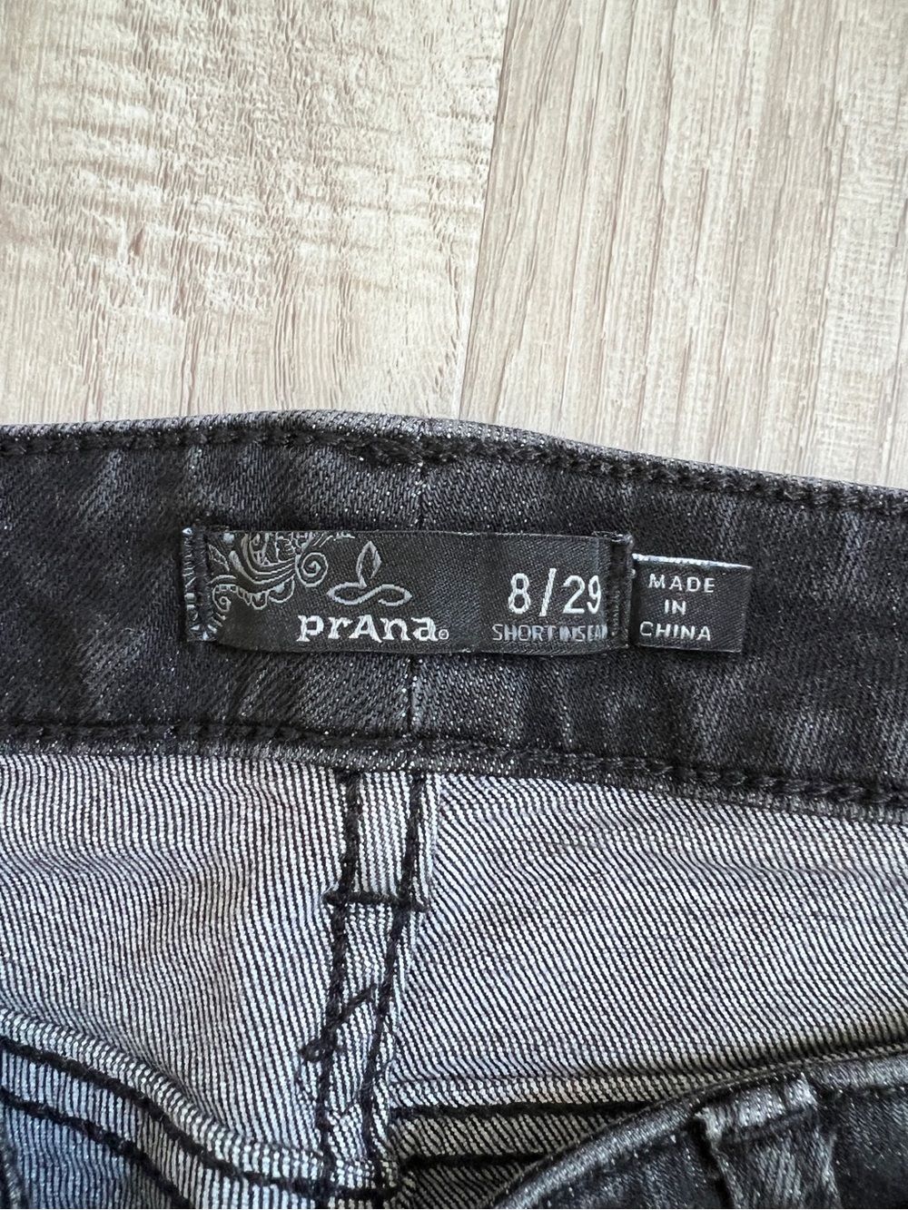 prAna Geneva Bootcut Jeans Womens 8/29 Short Black Organic Cotton Stretch Denim - Picture 5 of 10